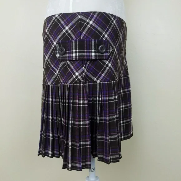 No Boundaries Tartan Schoolgirl Skirt Size 11 Jr. - Picture 3 of 5